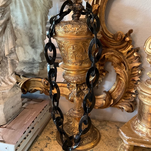 Rush by Denis & Charles black plastic chain necklace - Picture 1 of 3